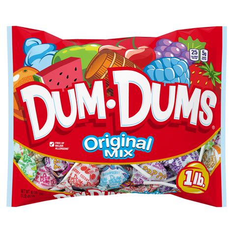 Dum Dums Original Mix Lollipops Candy, 16 oz. - Walmart.com