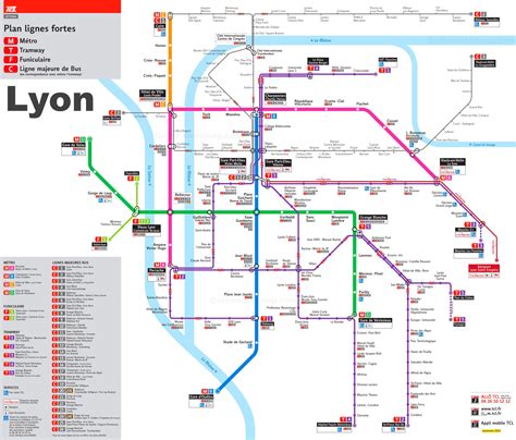 Lyon metro map
