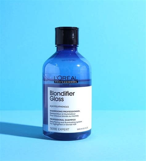 Loreal professionnel serie expert Blondifier Gloss shampoo и тонкие ...