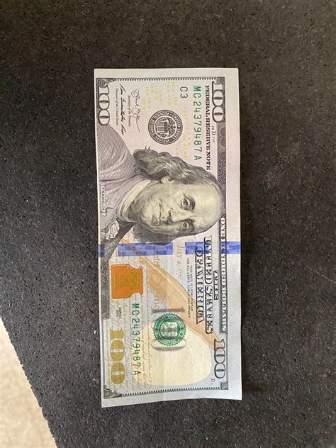 Is this 100 dollar bill real?(misprint?) : r/papermoney