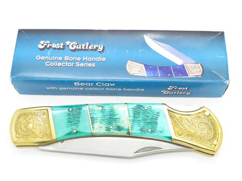 Vtg Jumbo Frost Cutlery Rostfrei Huge 8.5" Giant Folding Hunter ...