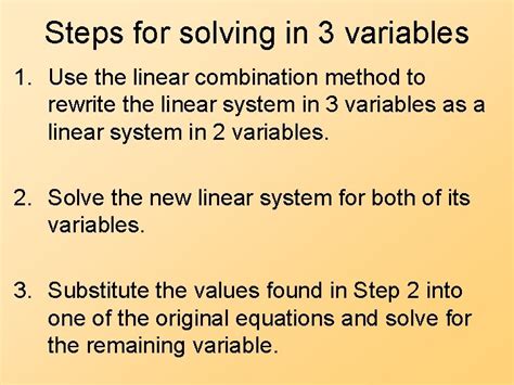 How to Do Linear Combination Method 的图像结果