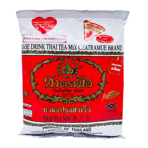 Thai Tea Mix Red Bag 400g by Number One – Thai Food Online (authentic ...