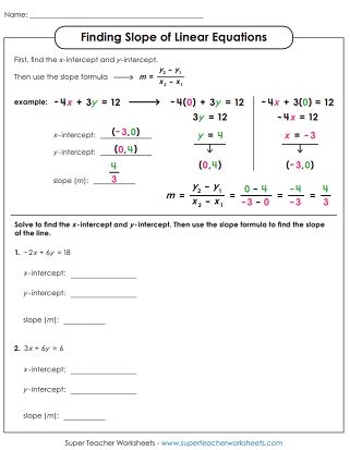 Image result for 8th Grade Math Slope Worksheets