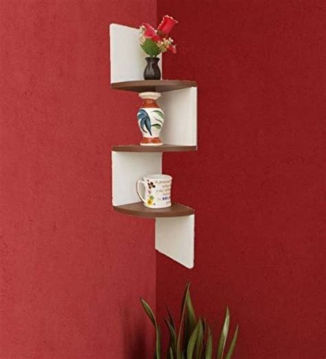 Wooden Corner Shelf: Buy Corner Stand (कार्नर स्टैंड) Online in India ...