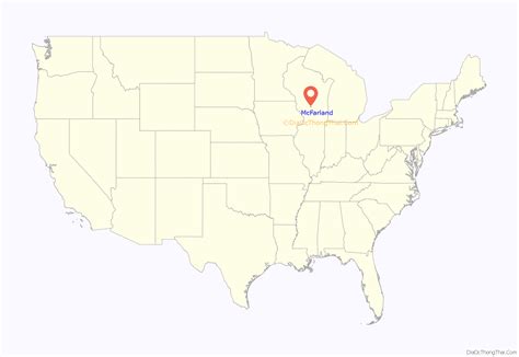 Map of McFarland village, Wisconsin