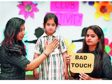 Explain to children the difference between a good touch and a bad touch ...