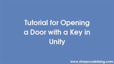 Unity Visual Scripting Open Door 的图像结果