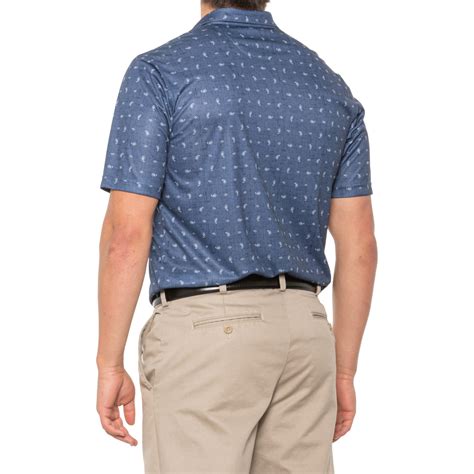 Greg Norman Paisley Golf Polo Shirt - Short Sleeve - Save 37%