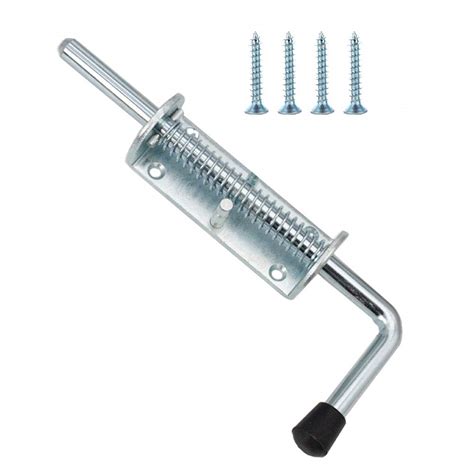 Buy KAIISSA Spring Loaded Latch, Barrel Bolt Metal Lock with Grip ...