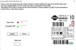 Nissan Key Programming Pin Code 的图像结果