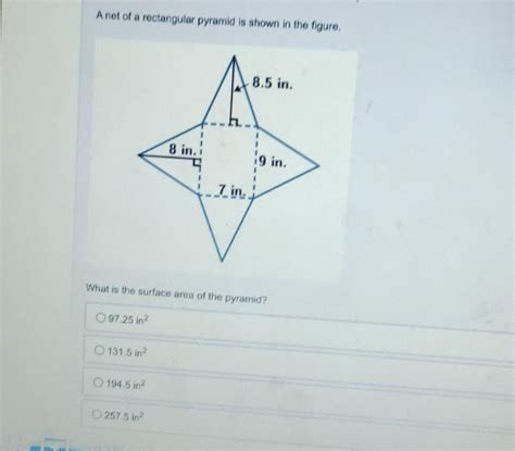 Net of Rectangular Pyramid 的图像结果