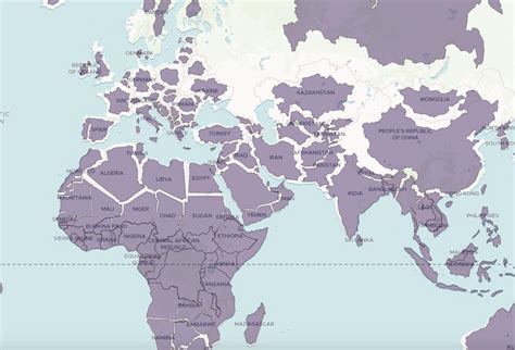 Real Size of Countries Interactive Map 的图像结果