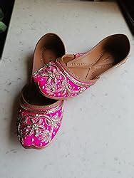 Fulkari Women's Murraya Brown Gold Genuine Soft Leather Juttis | Bite ...