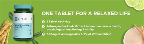 HealthKart HK Vitals Ashwagandha Extract (500 mg), Improves Muscles ...