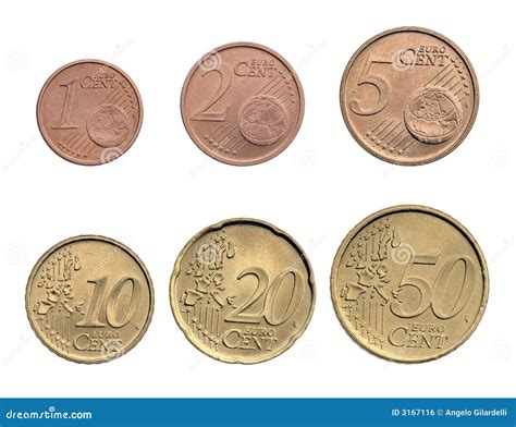 Euro cents coins stock photo. Image of metal, cheap, five - 3167116