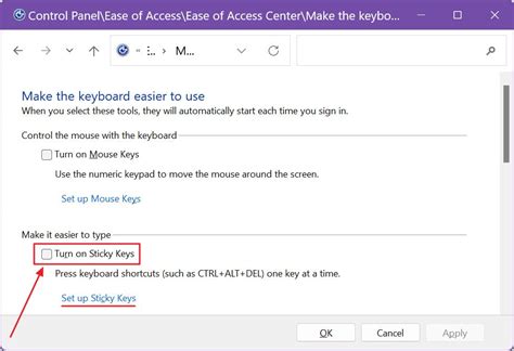 Image result for Sticky Keys Keyboard Shortcut