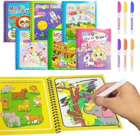 Buy VGRASSP Reusable Magic Water Coloring Painting Book for Kids - Self ...
