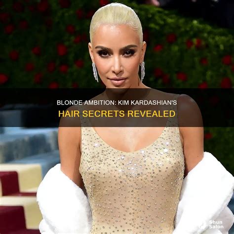 Blonde Ambition: Kim Kardashian's Hair Secrets Revealed | ShunSalon