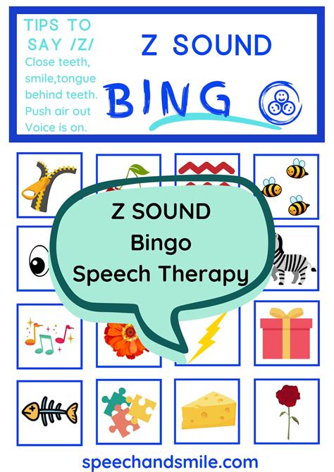 Letter Z Sound Bingo-printable Z Activity-letter Z Matching Game-speech Therapy Printable ...