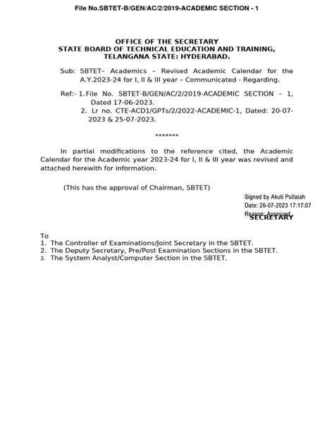 UO Note Along With Revised Academic Calendar 2023-24 | PDF | Academic ...