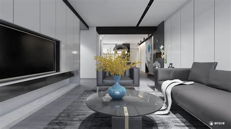 BlUE - 现代风格一室一厅装修效果图 - 冼俊成设计效果图 - 每平每屋·设计家