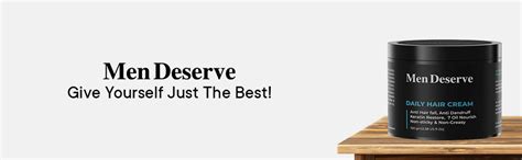 Buy Men Deserve Daily Hair Cream (7 oil nourish) for Hair fall control ...