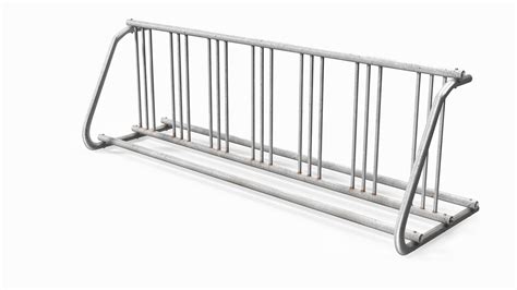 3D Model Floor Mounted Bike Rack - TurboSquid 2217089