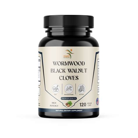 Wormwood Black Walnut Clove Capsules - Herbal Detox & Cleanse ...