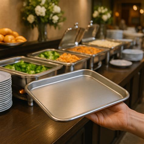NYRA Commercial Stainless Steel Serving & Utility Tray – Nyra® Kitchenware