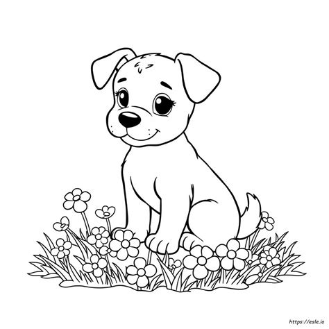 Cute Dog Coloring Pages