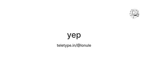 yep — Teletype