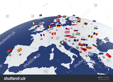 182 502 Europe map flags Snímků, stock fotografií a vektorů | Shutterstock