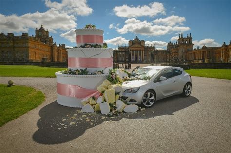 Direct Line destroys giant wedding cake at Blenheim Palace