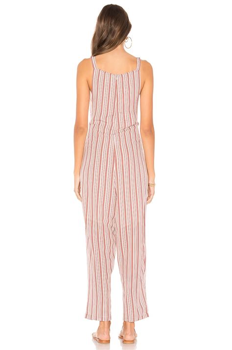 ZULU & ZEPHYR Desert Playsuit in Red & White | REVOLVE