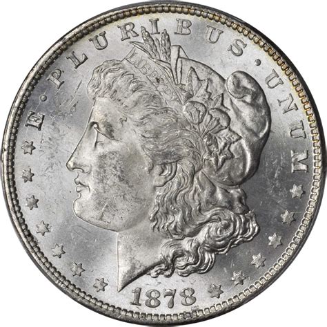 1878 Morgan Silver Dollar. 8 Tailfeathers. VAM-14.4. Hot 50 Variety ...