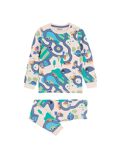 Buy Cotton Rich Car Pyjamas (1-8 Yrs) at Marks & Spencer