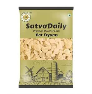 SatvaDaily Fryums Bat Fryums 250g | Microwavable | Ready-to-Fry ...