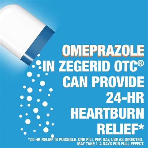 Zegerid Heartburn Relief, 24 Hour Heartburn Medicine, Omeprazole ...
