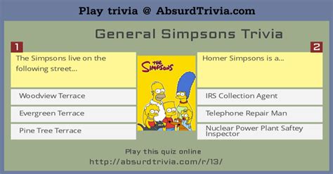 Image result for Simpsons Trivia