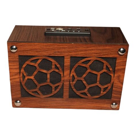 WON Bluetooth Speaker Wooden Speaker Football Design Heavy Sound ...