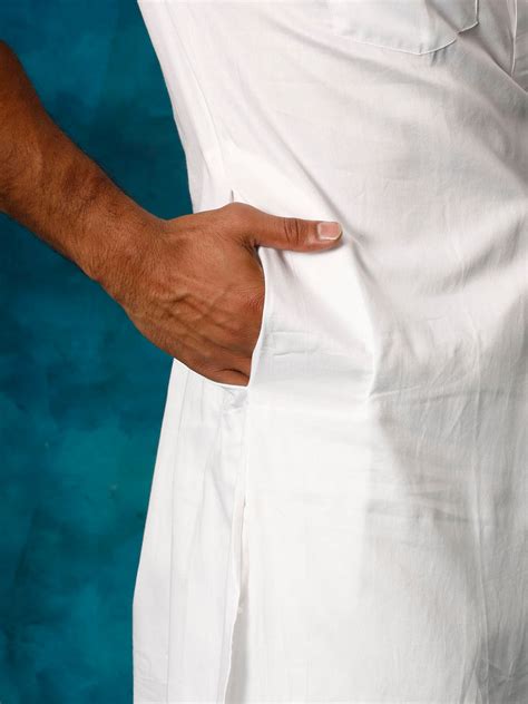 VASTRAMAY Men's White Pathani Suit Set – vastramay