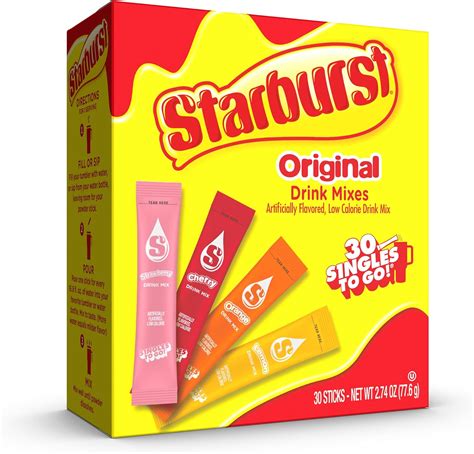 Starburst Singles to Go Variety Pack, Watertok Powder Drink Mix ...
