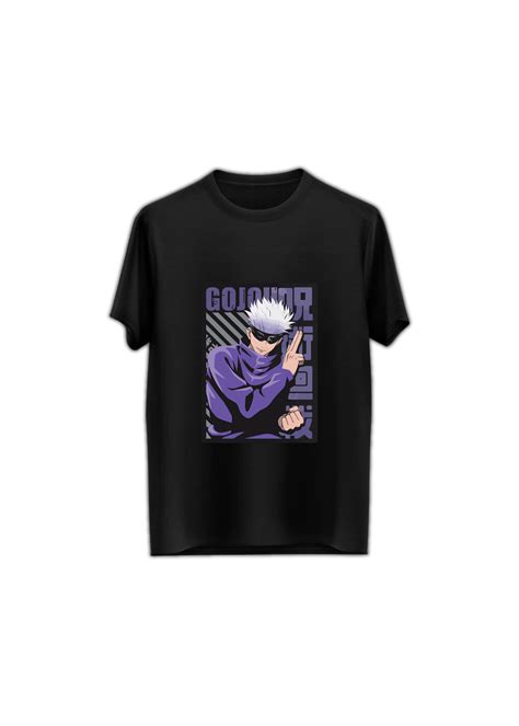 Gojo Anime Round Neck Half Sleeve Regular Fit T Shirt – WOOPME