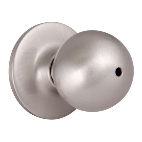 Design House Ball Satin Nickel Interior Bed/Bath Privacy Door Knob ...