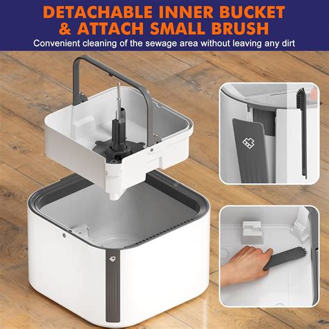 INWEJIA Upgraded Self-Standing Spin Mop and Bucket System, India | Ubuy