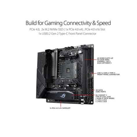 ASUS ROG STRIX B550-I Gaming WiFi - M-ITX - Motherboard - mdcomputers.in