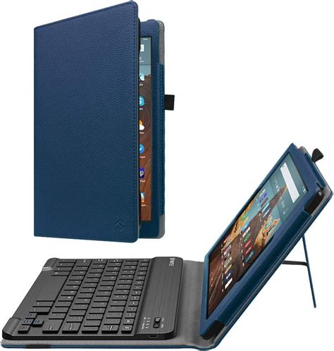 Image result for Amazon Fire Tablet Keyboard Case Color Blue
