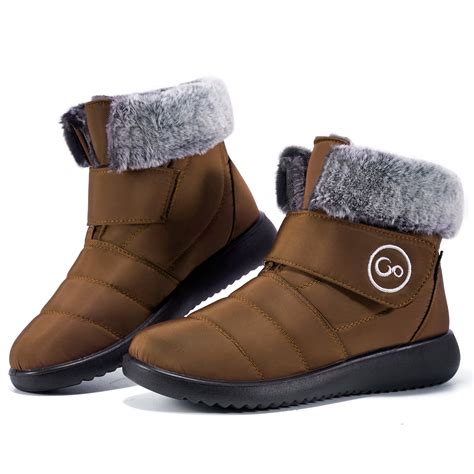 Ecetana Women Snow Boots Winter Shoes Slip On Boots for Women ...