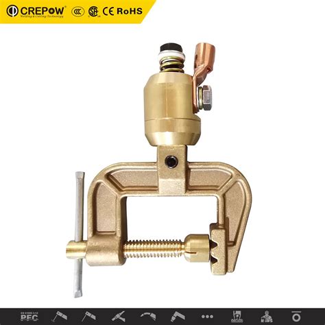 Crepow 1000A G-Shape Brass Rotary Ground Welding Earth Clamps -Brass ...